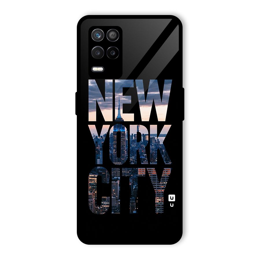 New York City Glass Back Case for Realme 8s 5G
