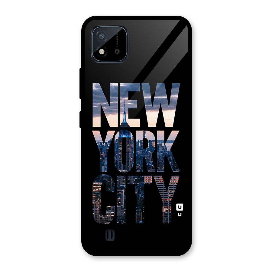 New York City Glass Back Case for Realme C11 2021