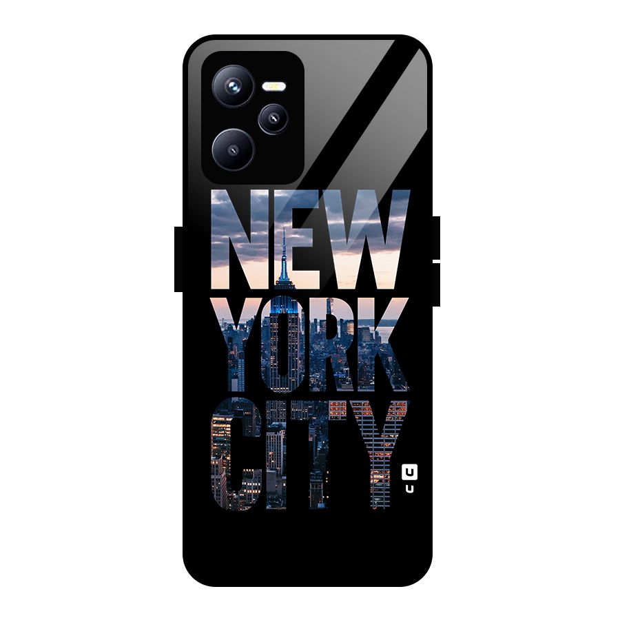 New York City Glass Back Case for Realme C35