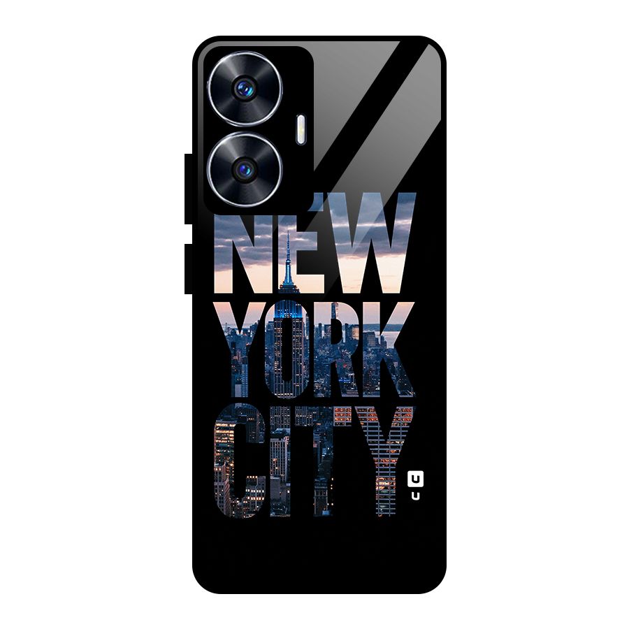 New York City Glass Back Case for Realme Narzo N55