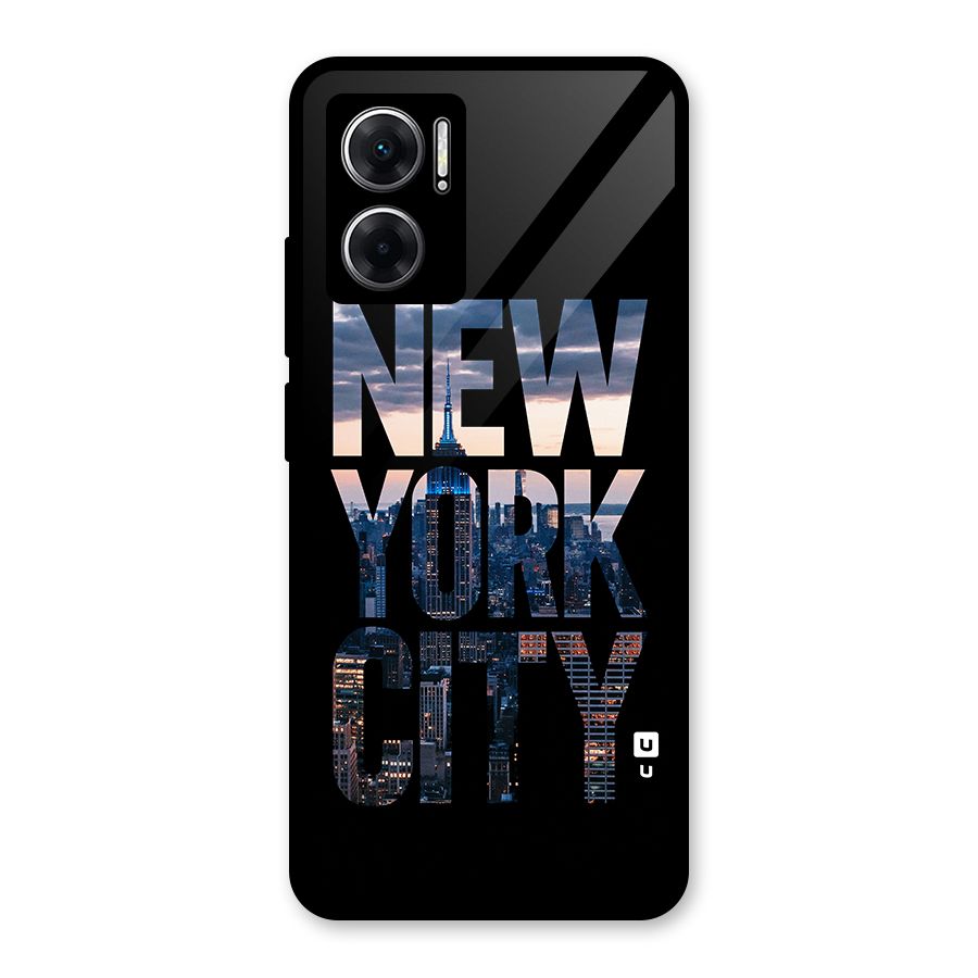 New York City Glass Back Case for Redmi 11 Prime 5G