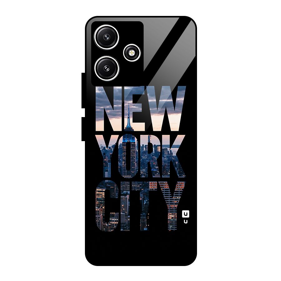 New York City Glass Back Case for Redmi 12 5G