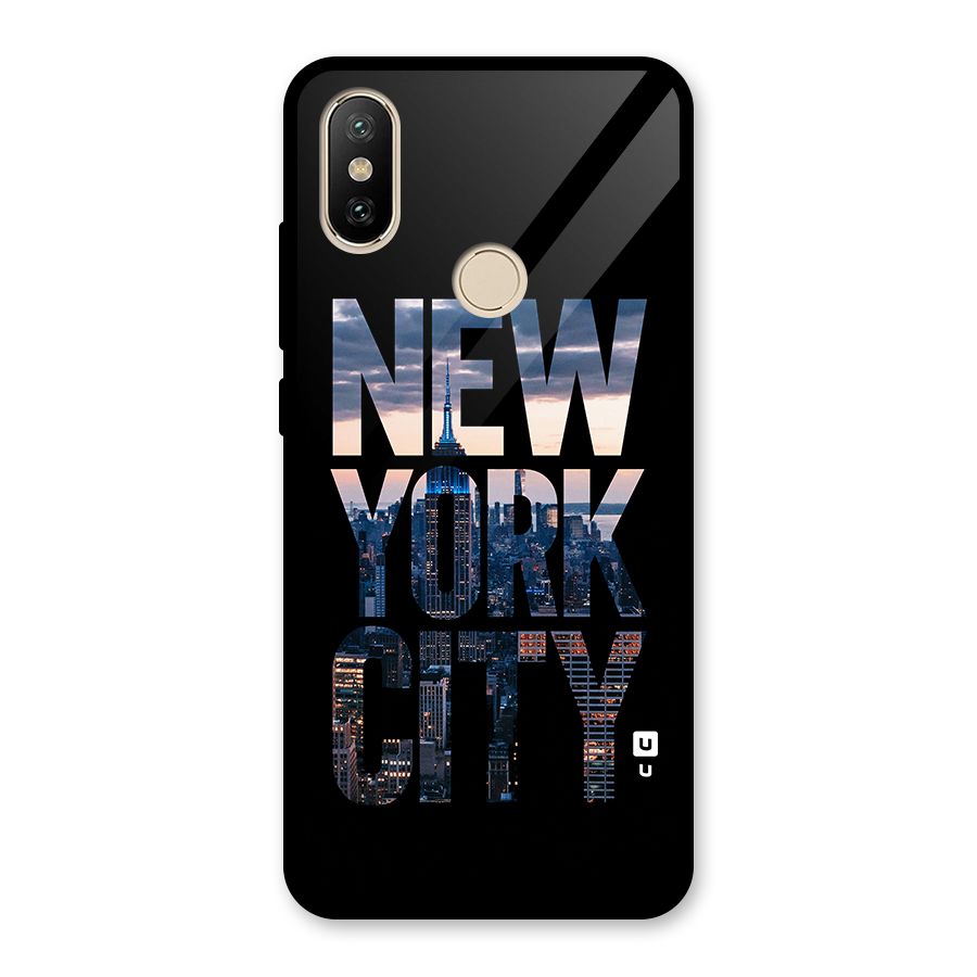 New York City Glass Back Case for Redmi A2