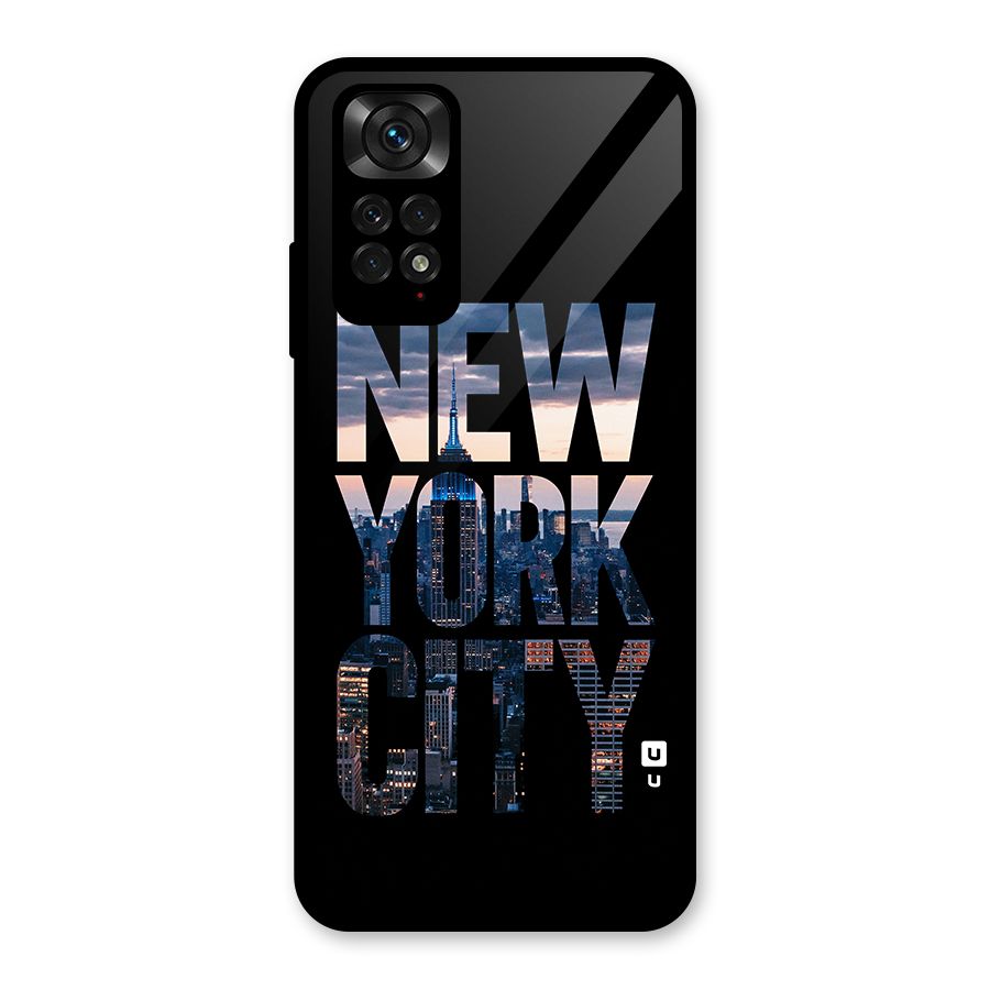 New York City Glass Back Case for Redmi Note 11S