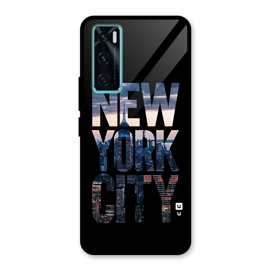 New York City Glass Back Case for Vivo V20 SE