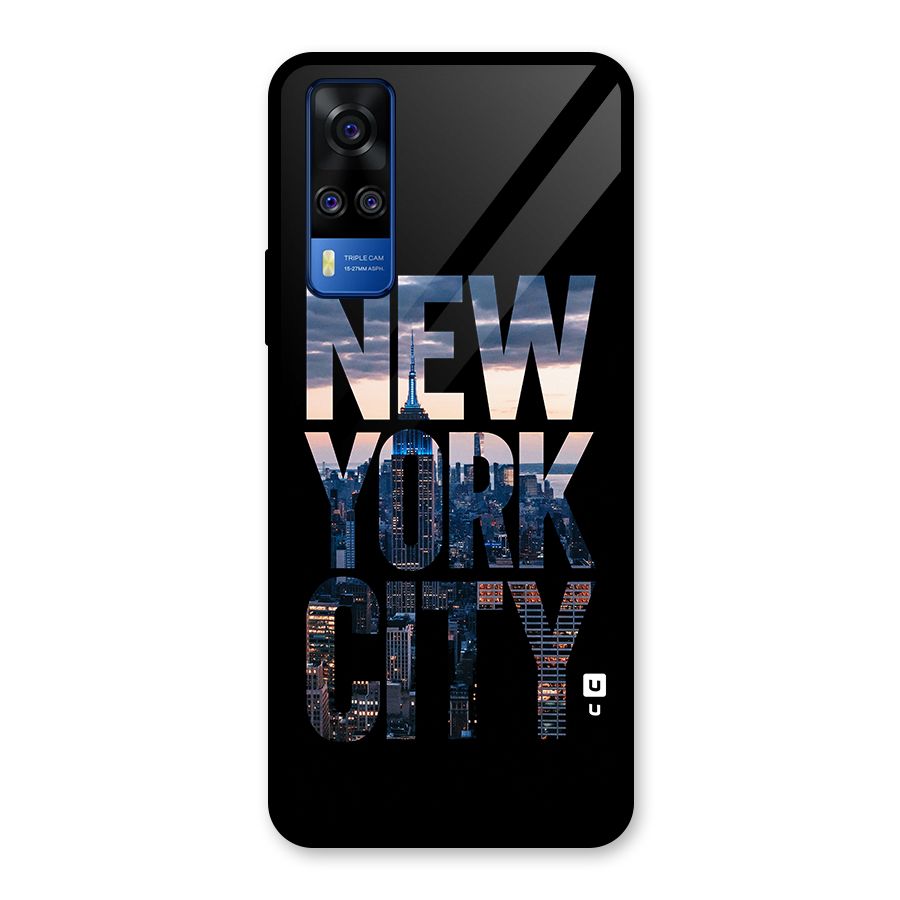 New York City Glass Back Case for Vivo Y31