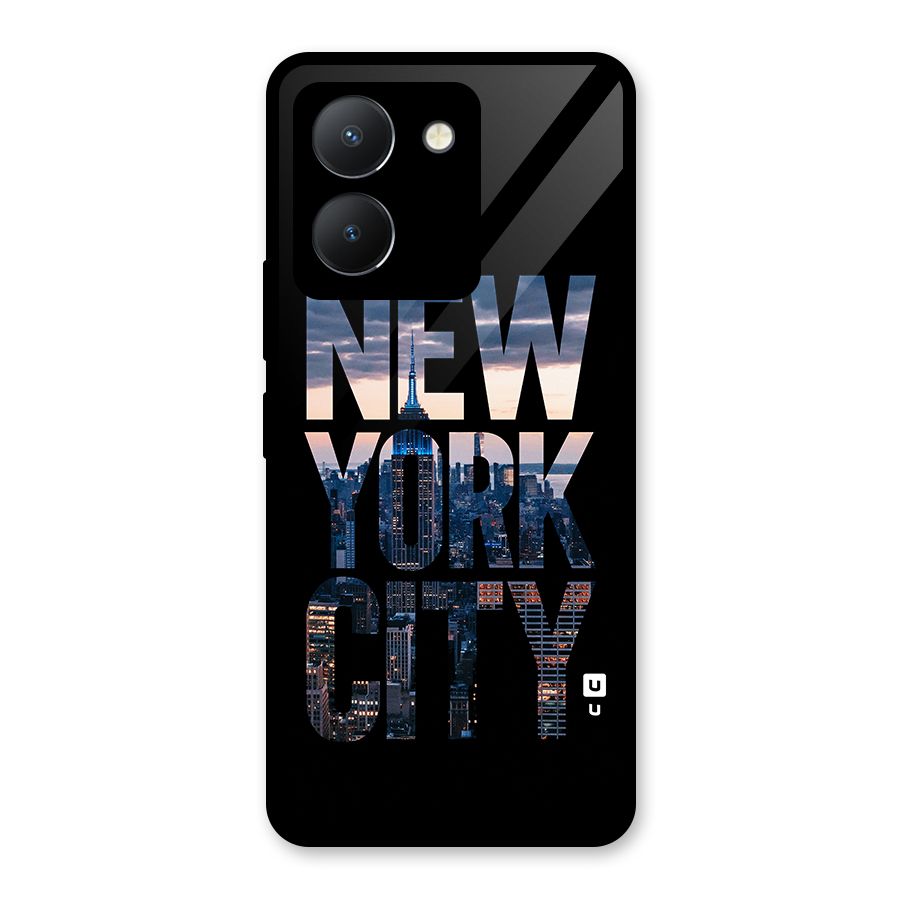 New York City Glass Back Case for Vivo Y36