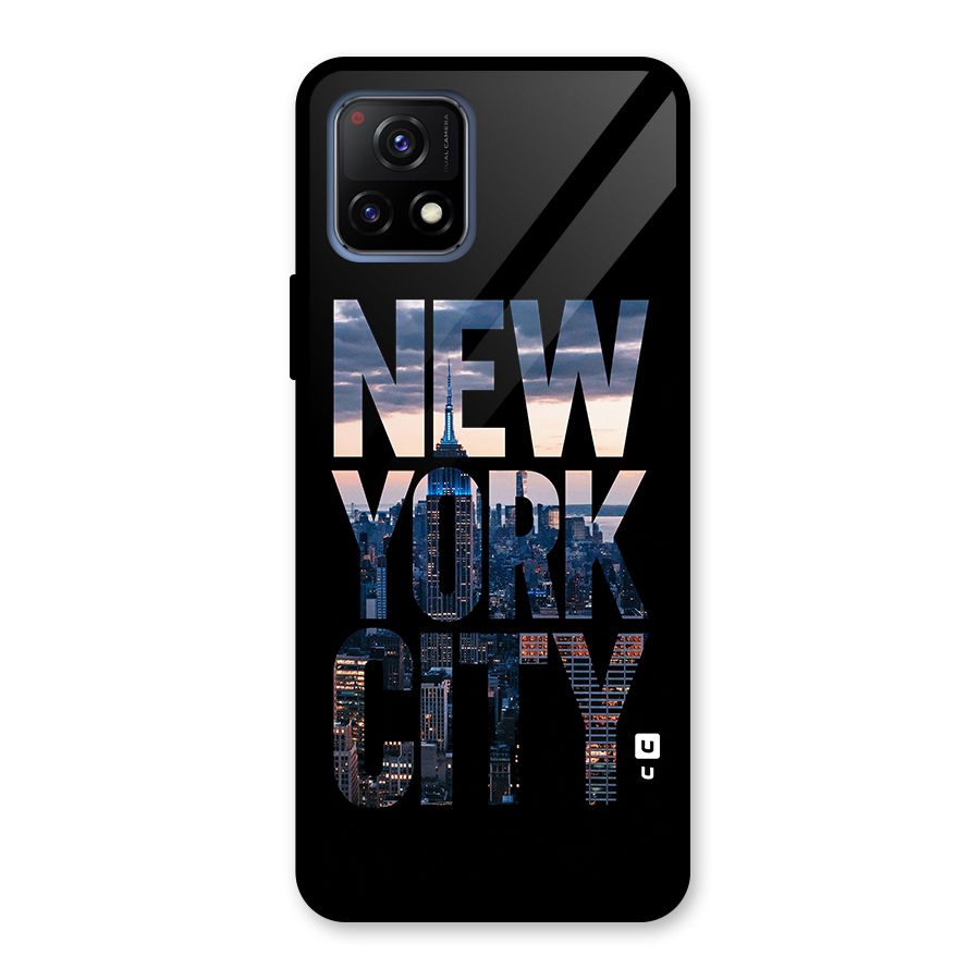 New York City Glass Back Case for Vivo Y72 5G