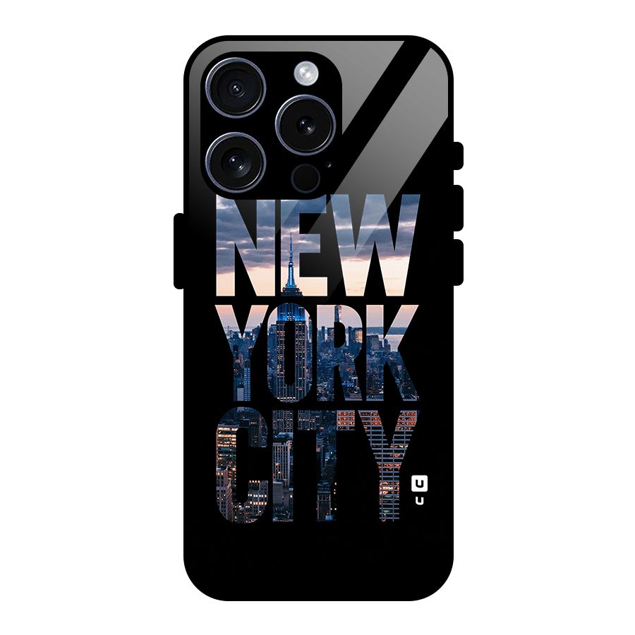 New York City Glass Back Case for iPhone 15 Pro