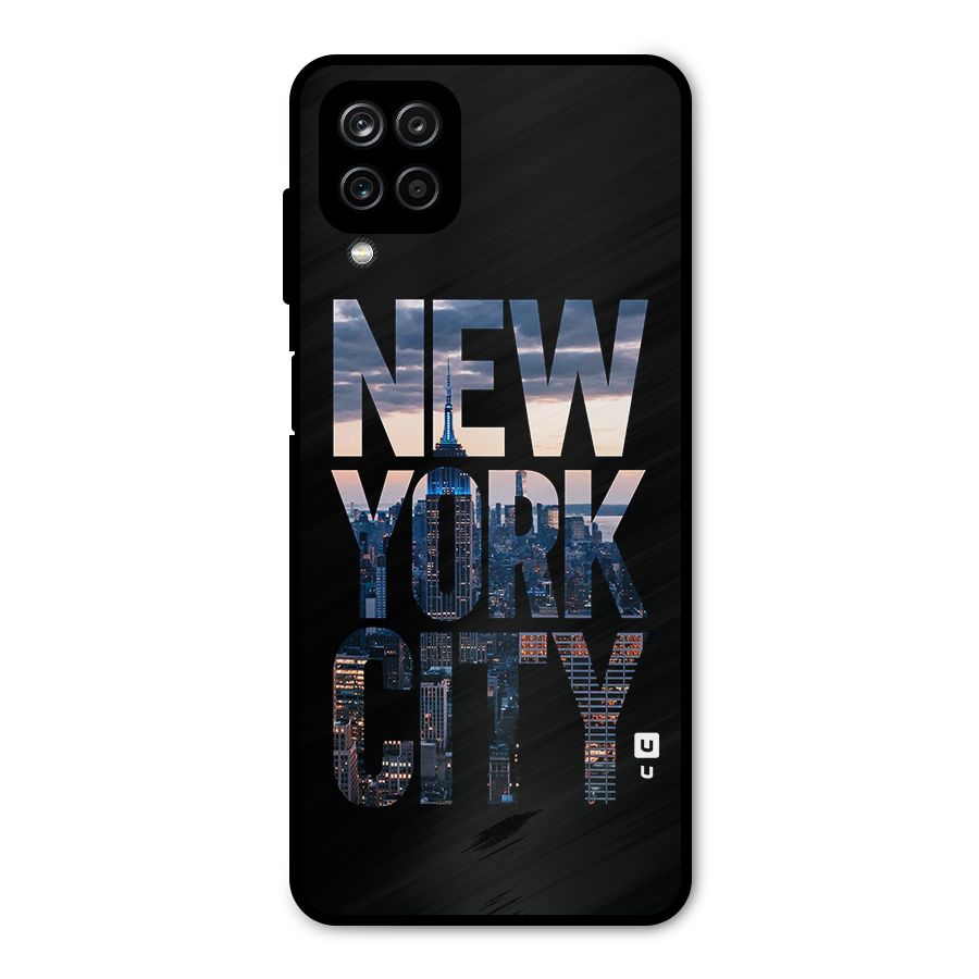 New York City Metal Back Case for Galaxy A12
