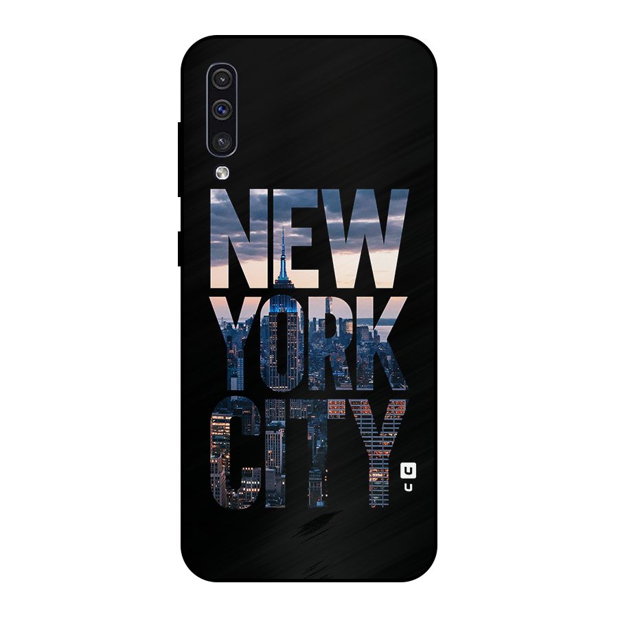 New York City Metal Back Case for Galaxy A50