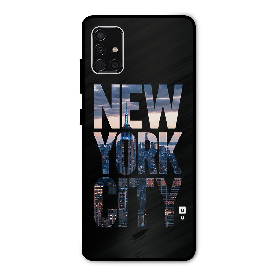 New York City Metal Back Case for Galaxy A51