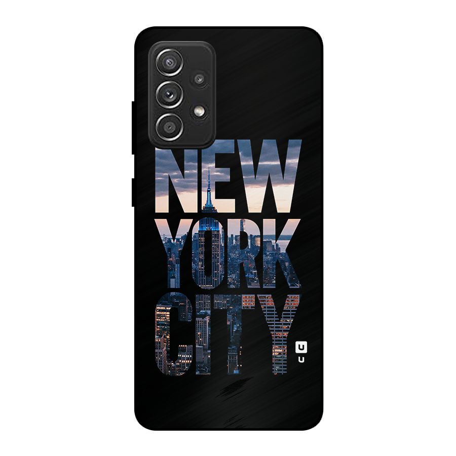 New York City Metal Back Case for Galaxy A52