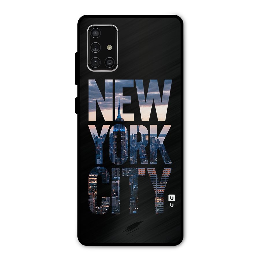 New York City Metal Back Case for Galaxy A71