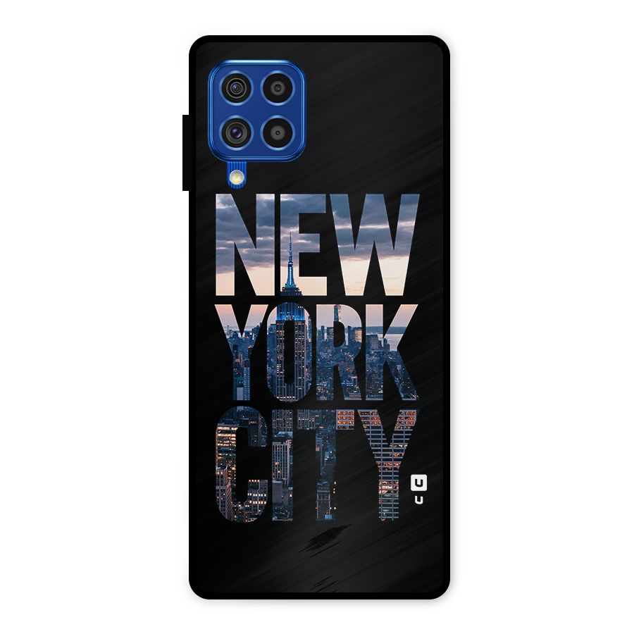 New York City Metal Back Case for Galaxy F62