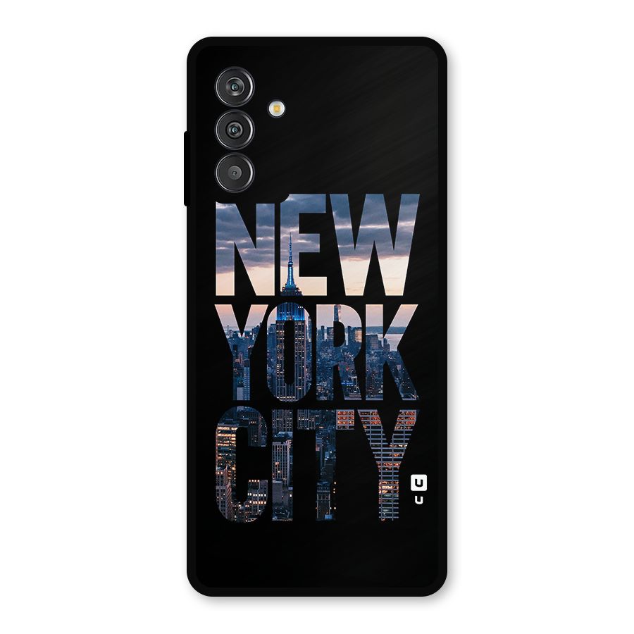 New York City Metal Back Case for Galaxy M14 5G