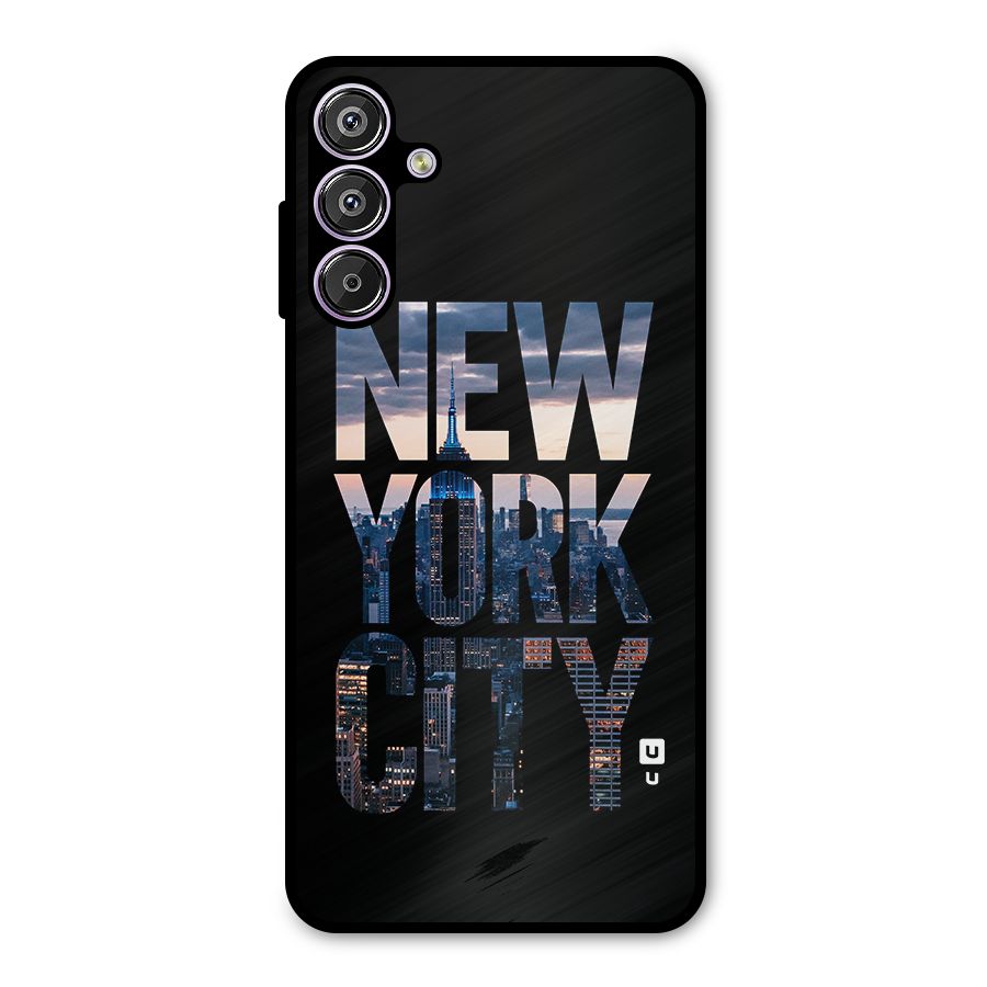 New York City Metal Back Case for Galaxy M15