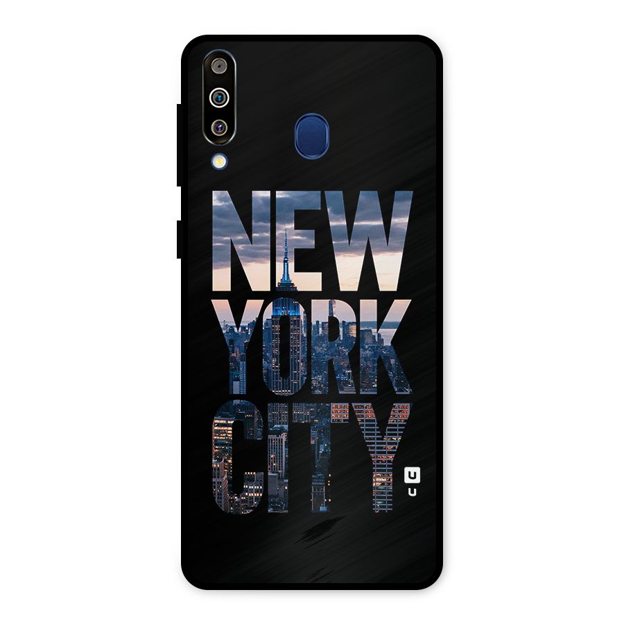New York City Metal Back Case for Galaxy M30