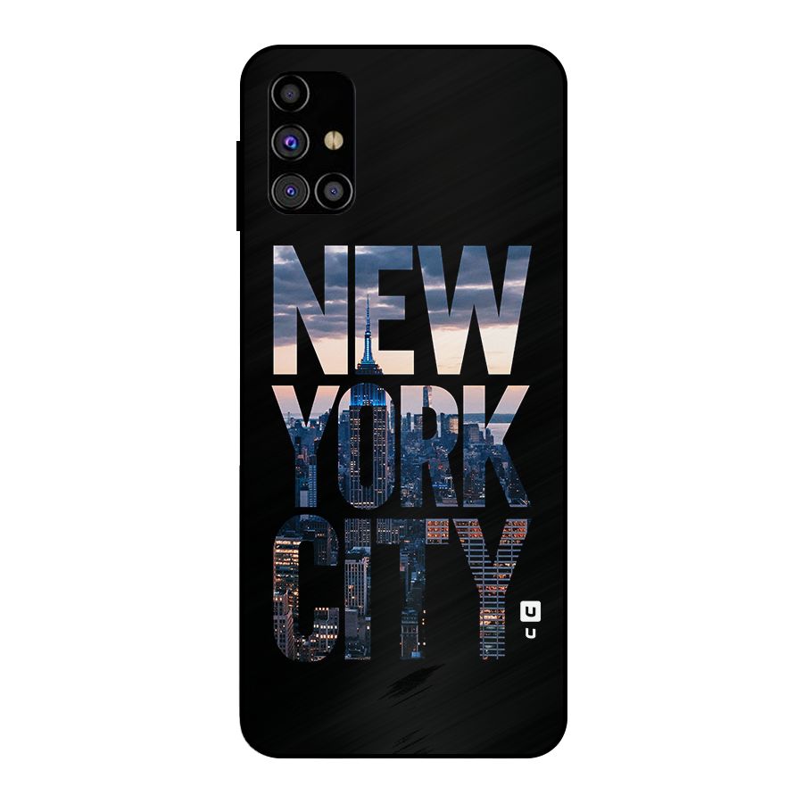 New York City Metal Back Case for Galaxy M31s