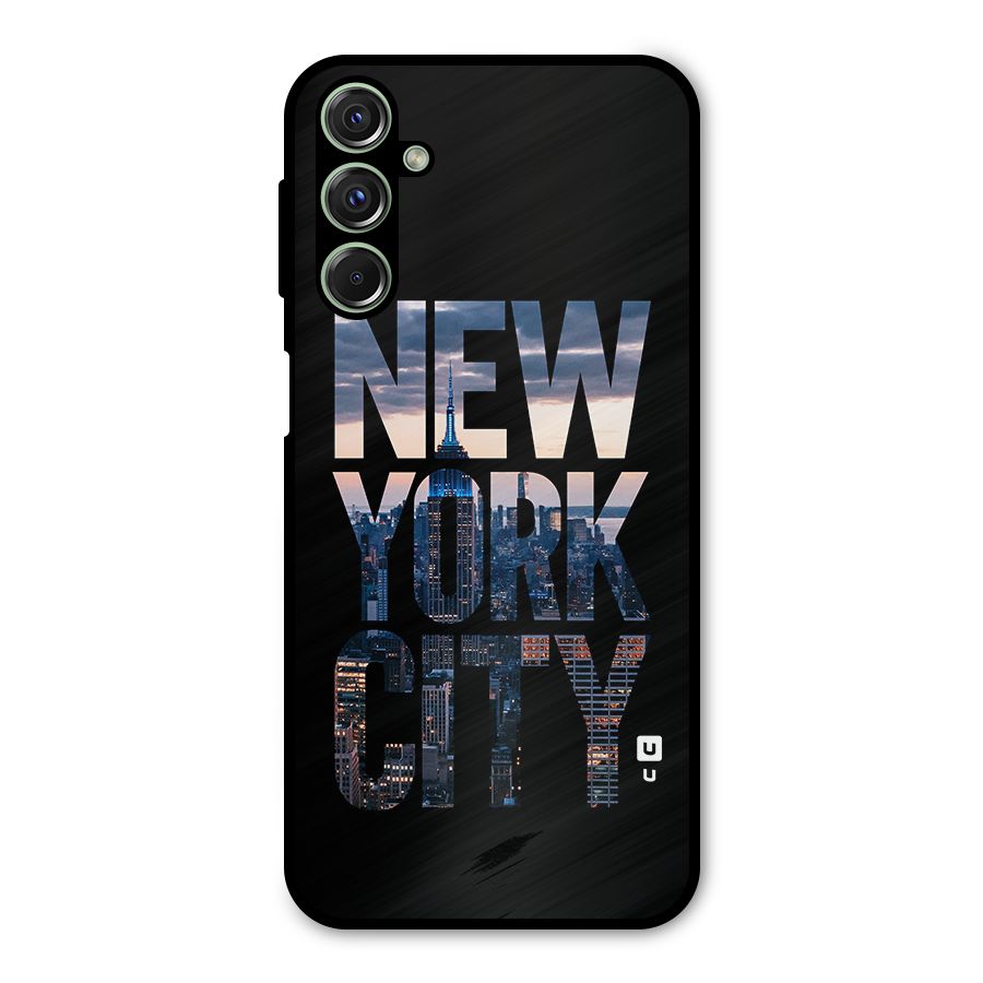 New York City Metal Back Case for Galaxy M34