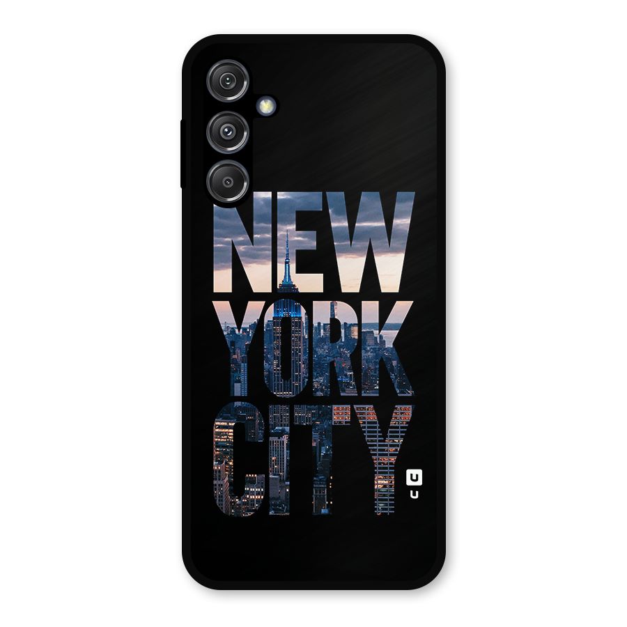 New York City Metal Back Case for Galaxy M34 5G