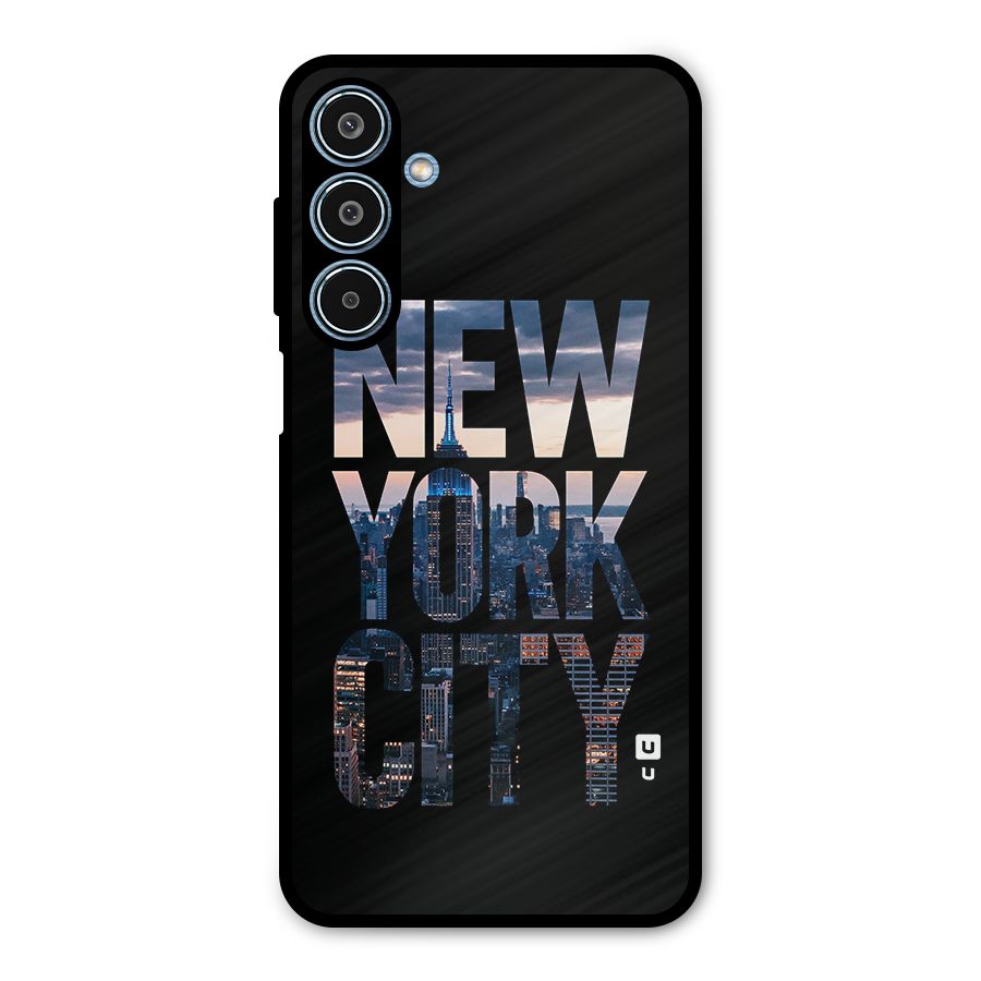 New York City Metal Back Case for Galaxy M35