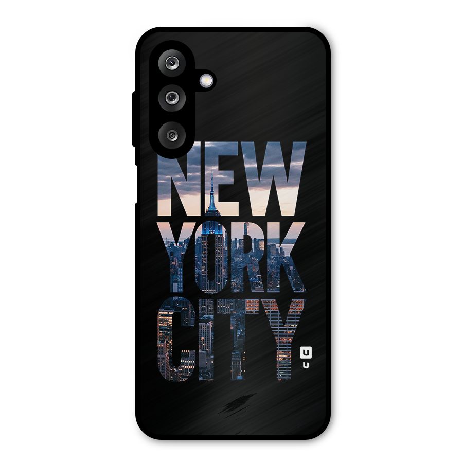 New York City Metal Back Case for Galaxy M36