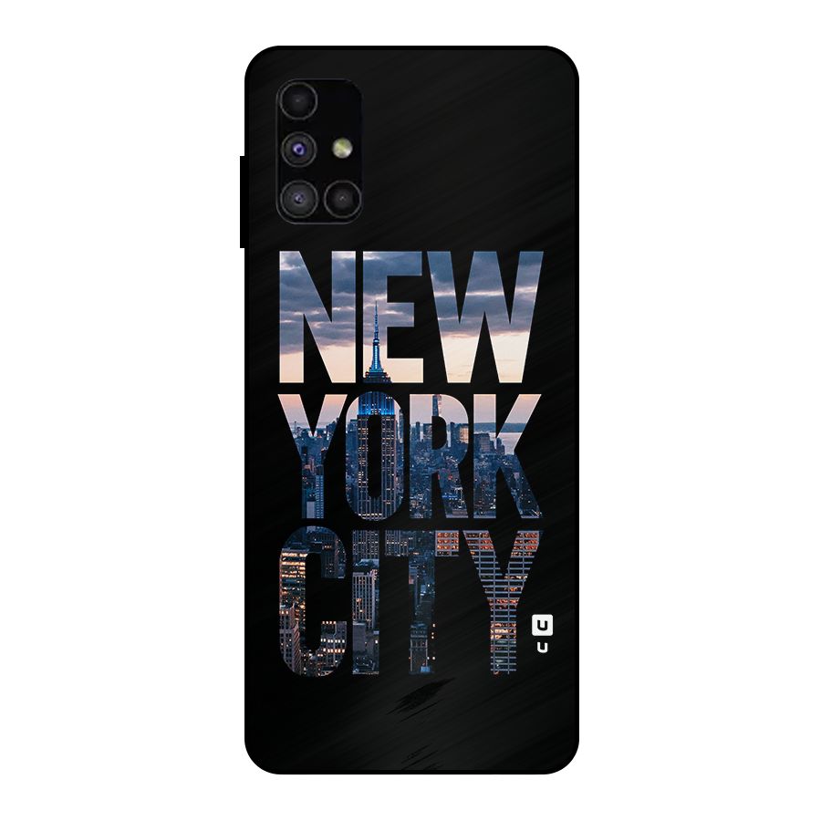 New York City Metal Back Case for Galaxy M51