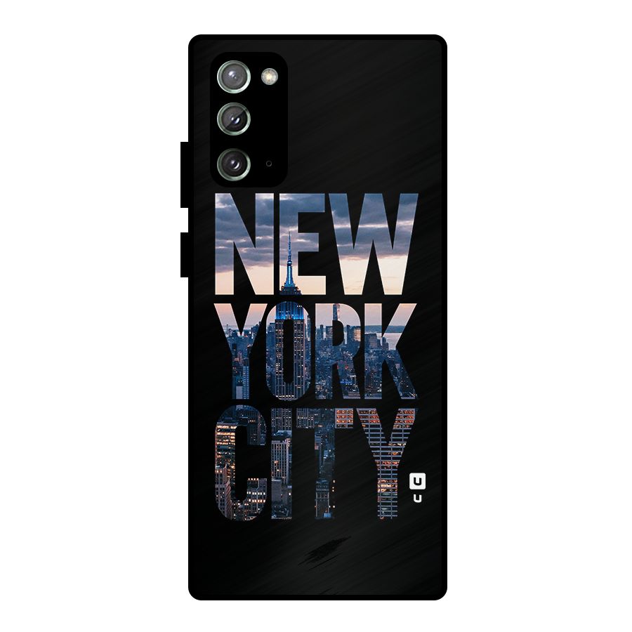 New York City Metal Back Case for Galaxy Note 20