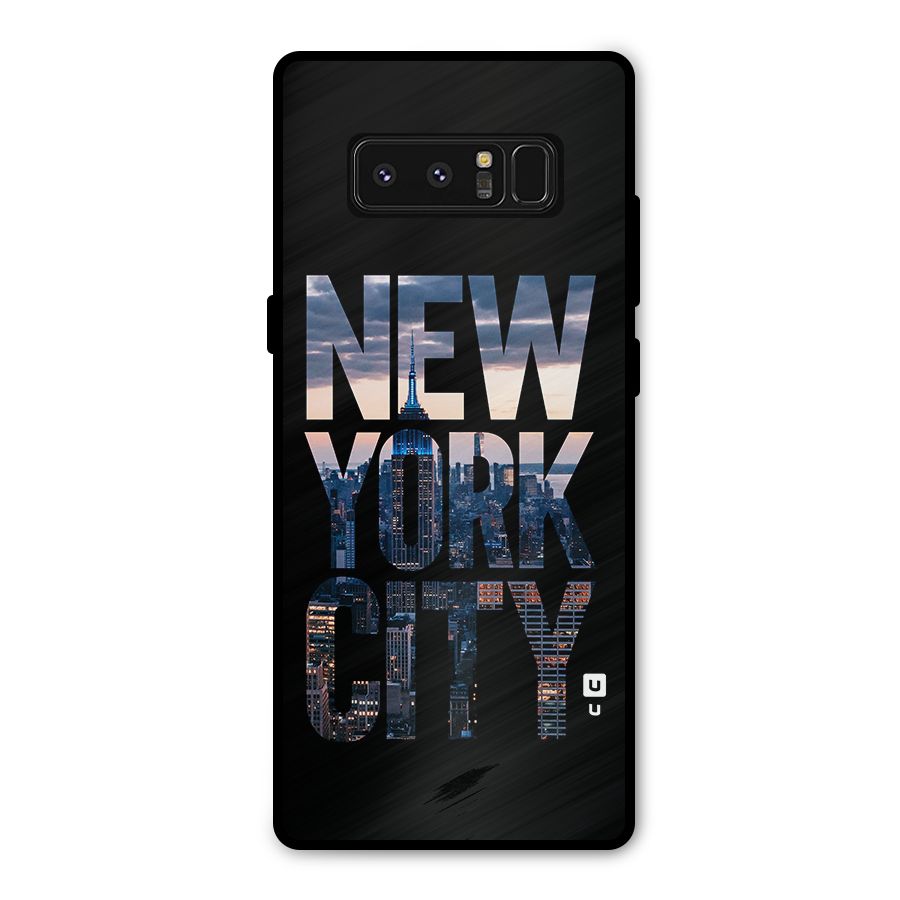 New York City Metal Back Case for Galaxy Note 8