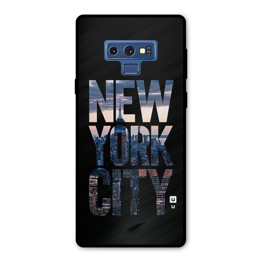 New York City Metal Back Case for Galaxy Note 9