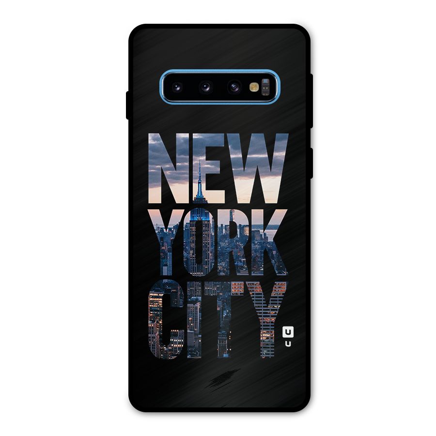 New York City Metal Back Case for Galaxy S10