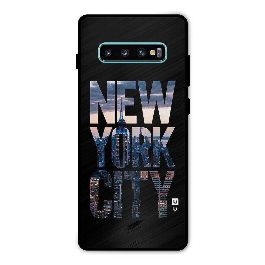 New York City Metal Back Case for Galaxy S10 Plus