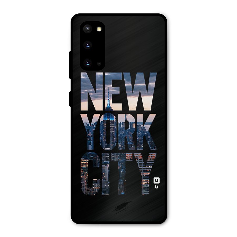 New York City Metal Back Case for Galaxy S20