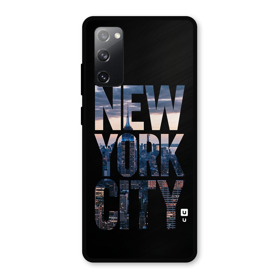 New York City Metal Back Case for Galaxy S20 FE 5G