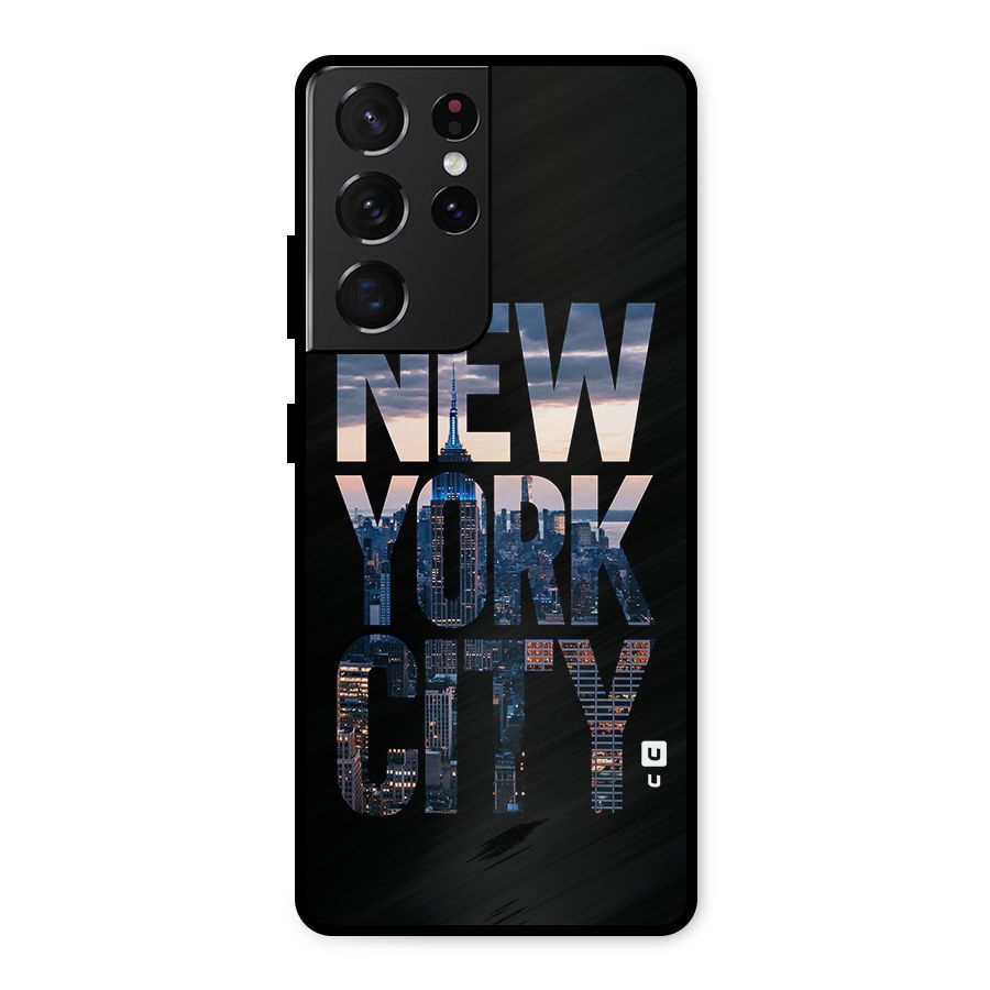 New York City Metal Back Case for Galaxy S21 Ultra 5G