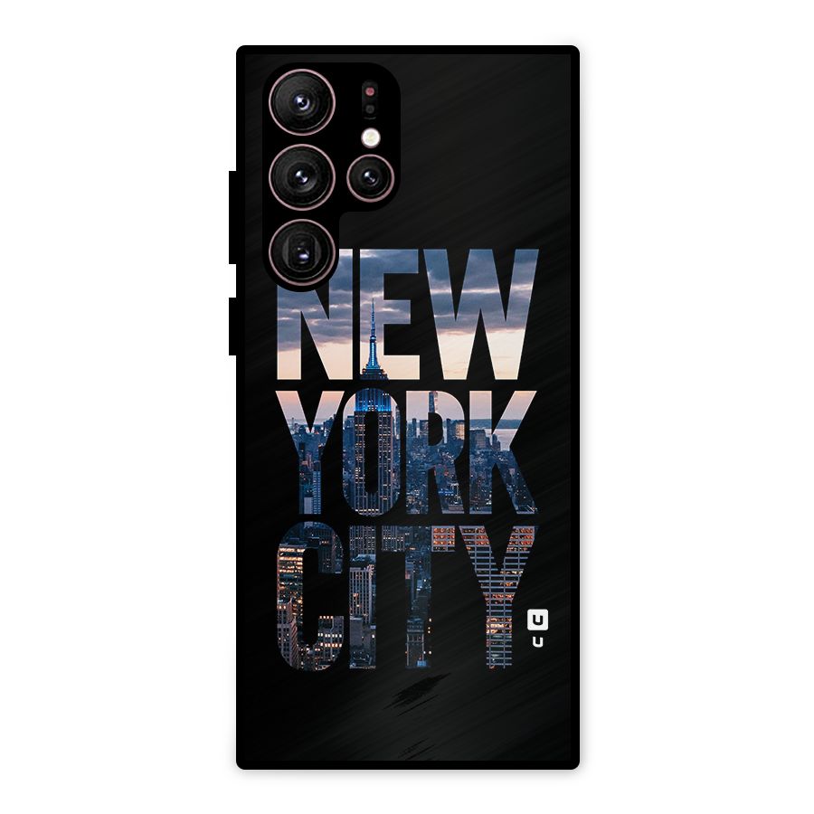 New York City Metal Back Case for Galaxy S22 Ultra 5G