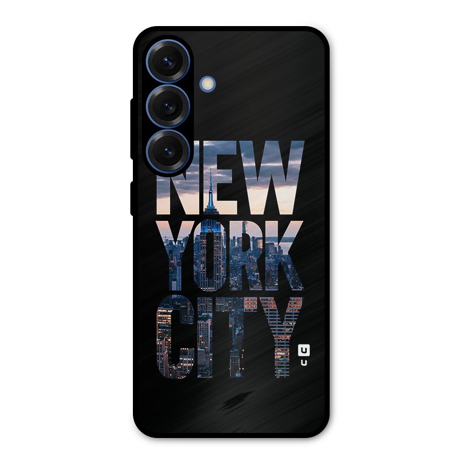 New York City Metal Back Case for Galaxy S25