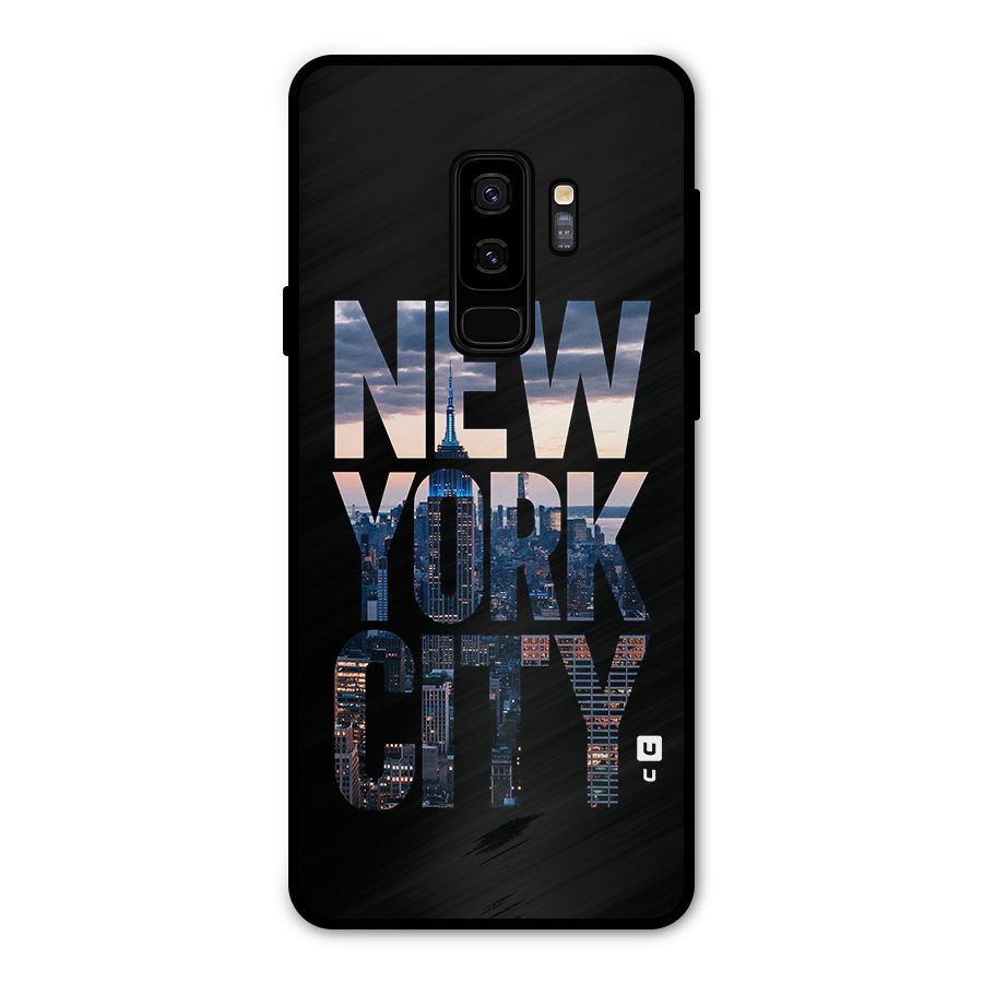 New York City Metal Back Case for Galaxy S9 Plus
