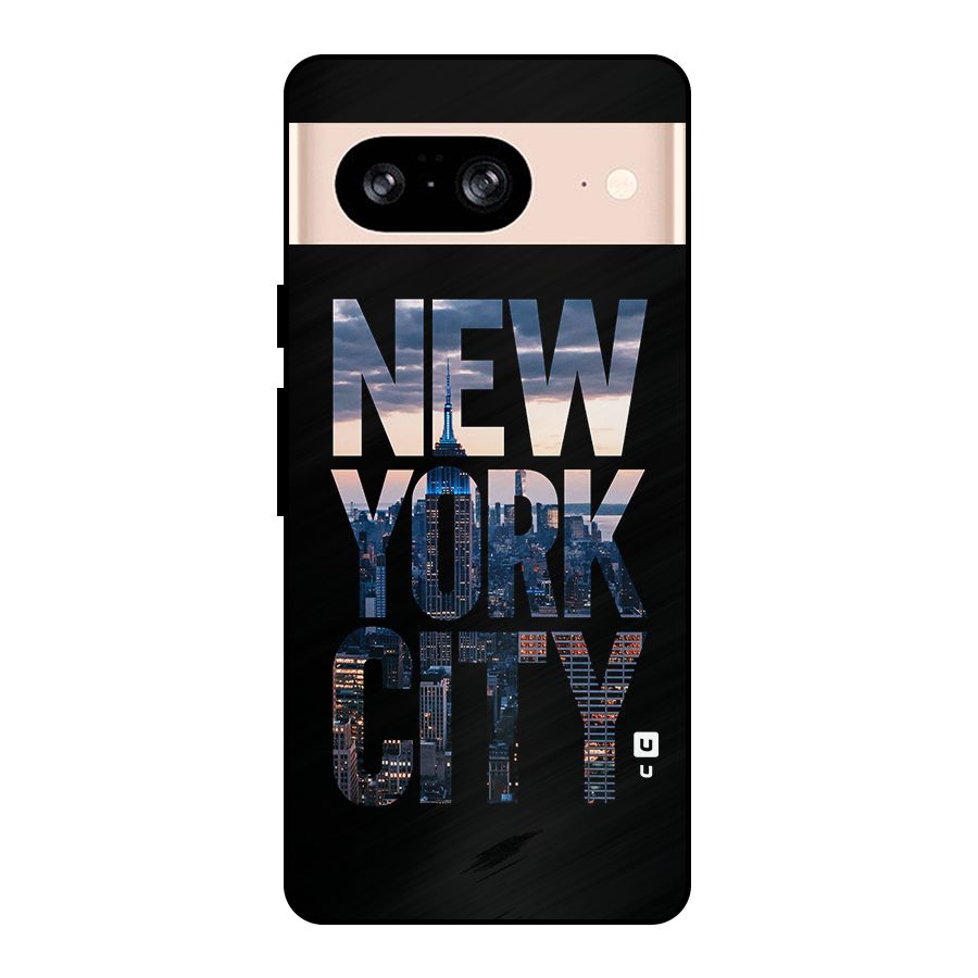 New York City Metal Back Case for Google Pixel 8