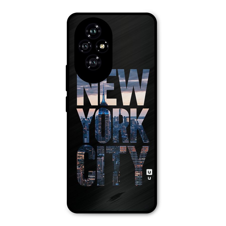 New York City Metal Back Case for Honor 200