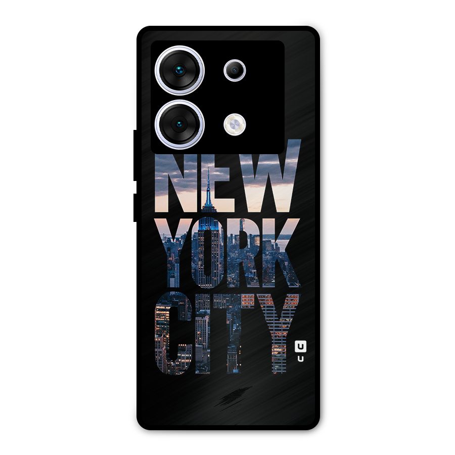 New York City Metal Back Case for Infinix Zero 30 5G