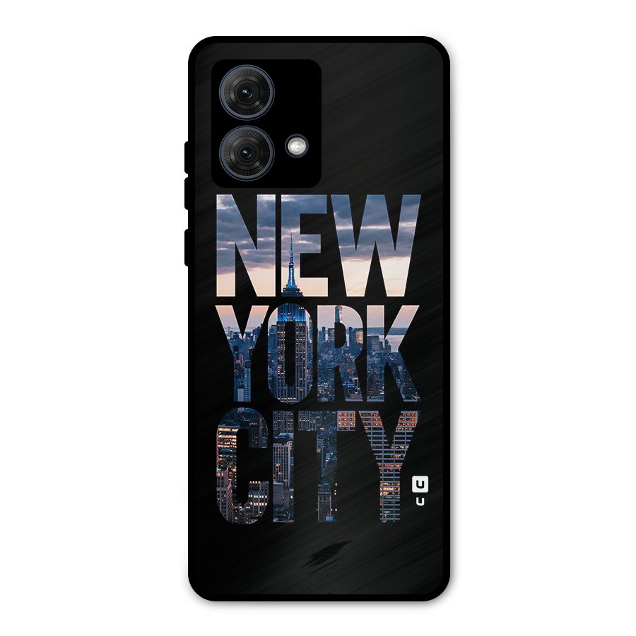 New York City Metal Back Case for Moto G84