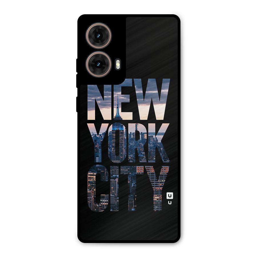 New York City Metal Back Case for Moto G85