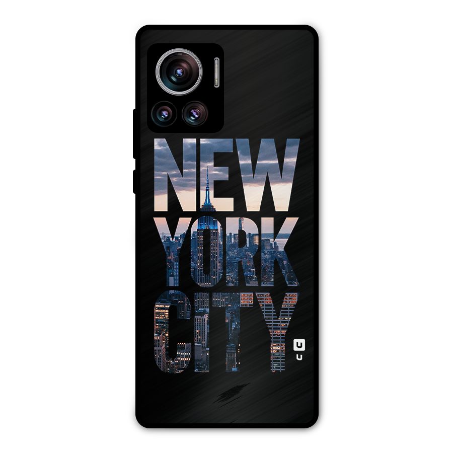 New York City Metal Back Case for Motorola Edge 30 Ultra