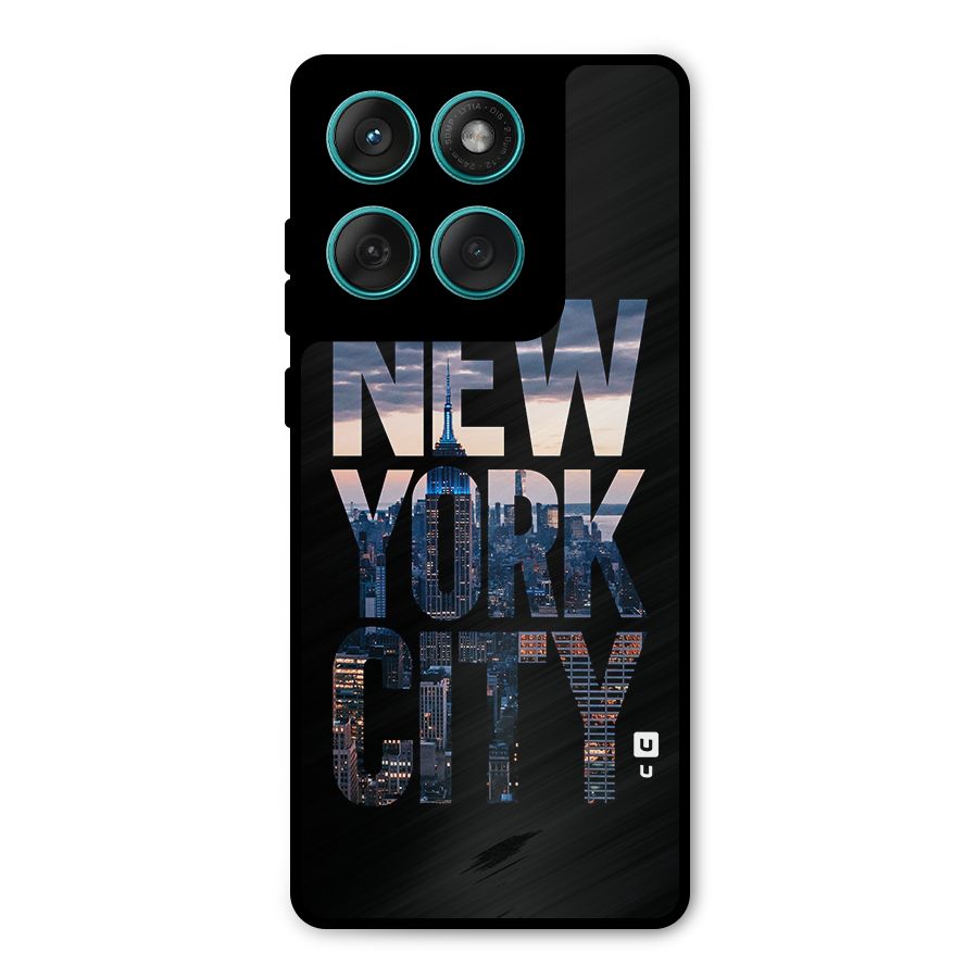 New York City Metal Back Case for Motorola Edge 60 Fusion