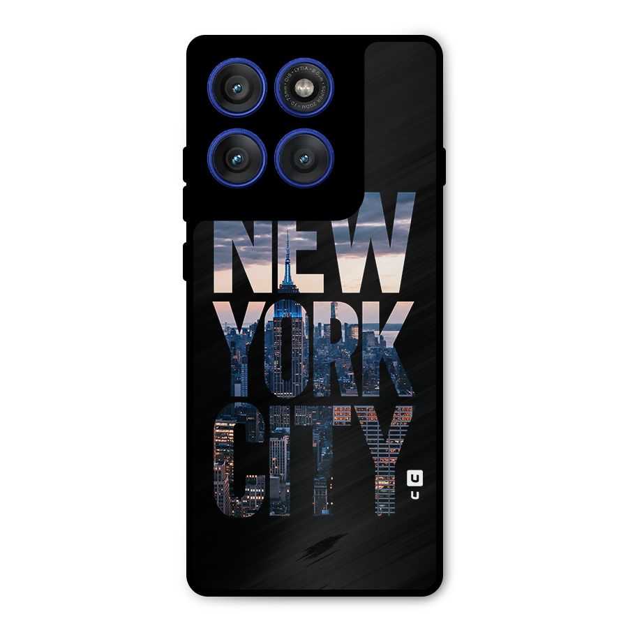 New York City Metal Back Case for Motorola Edge 60 Pro