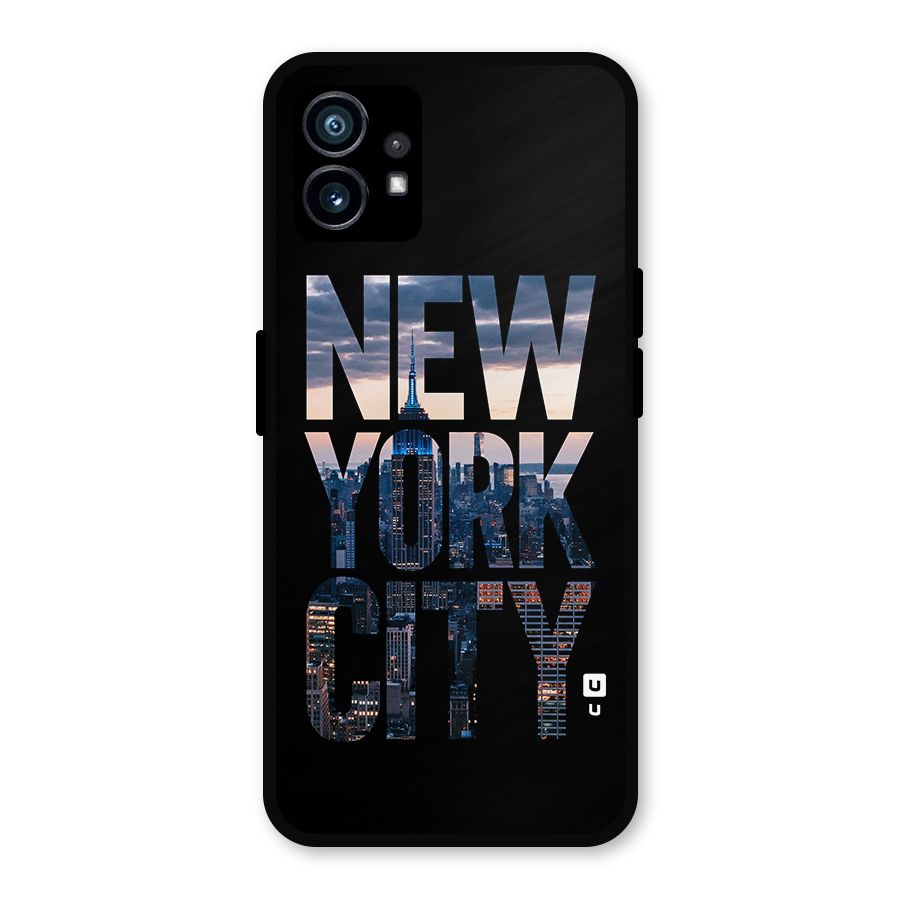 New York City Metal Back Case for Nothing Phone 1
