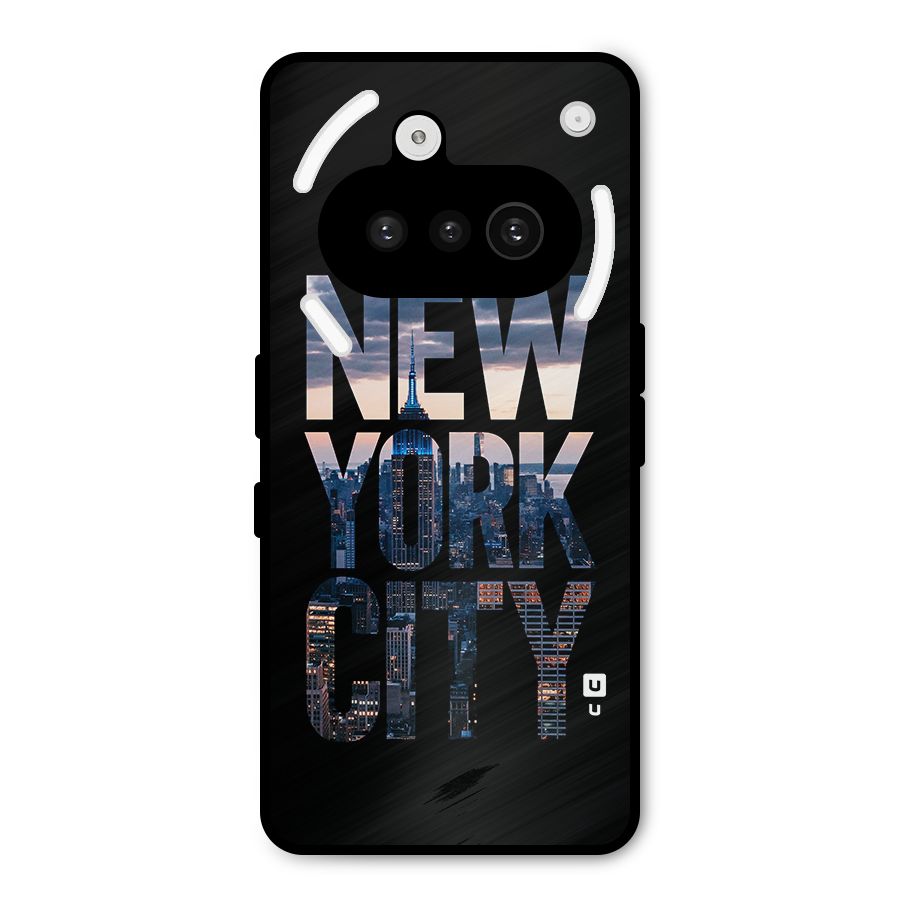New York City Metal Back Case for Nothing Phone 3a