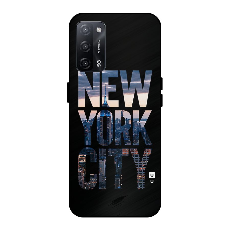 New York City Metal Back Case for Oppo A53s 5G